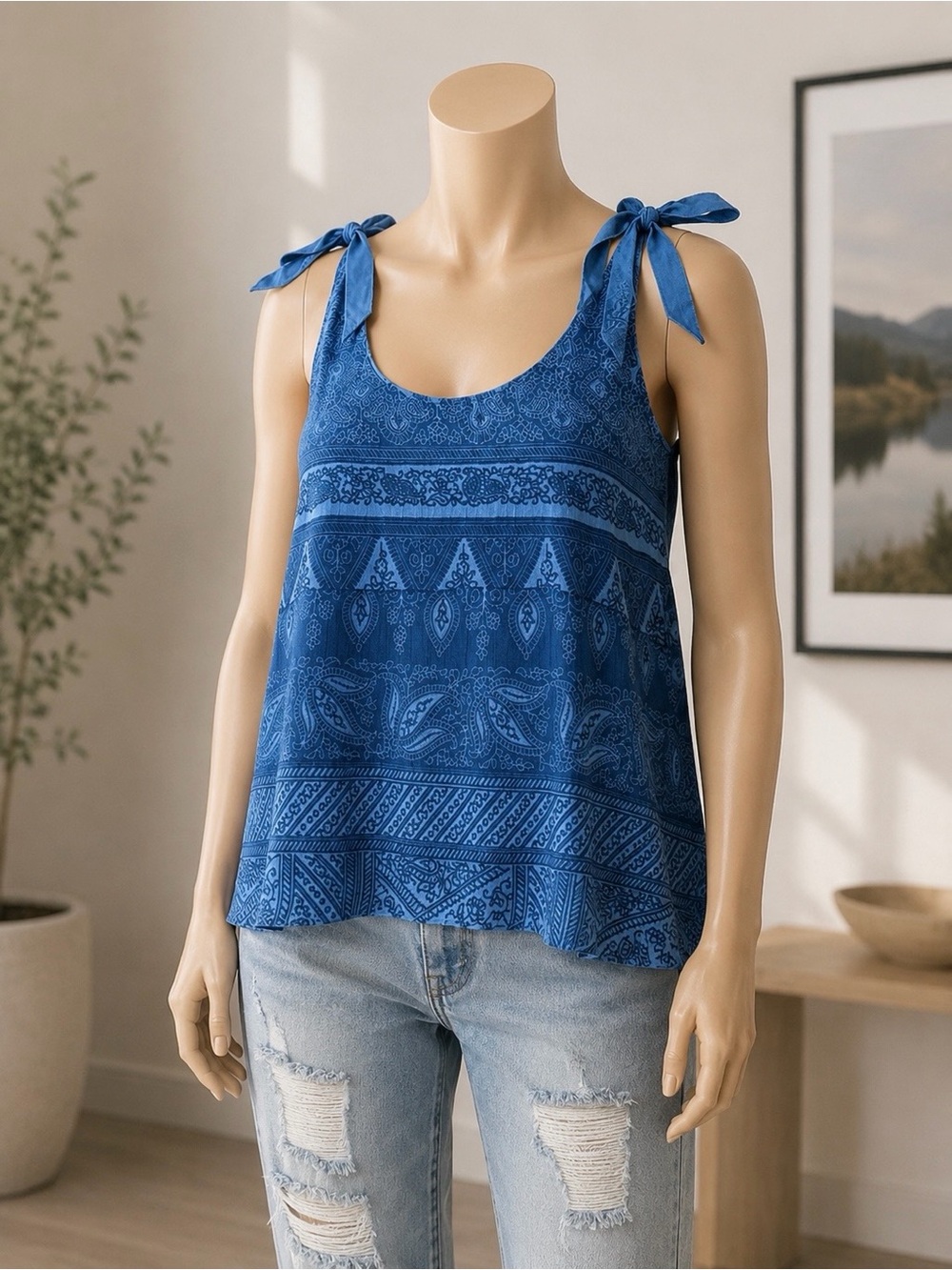 Converse One Star Y2K Semi-Sheer Tie Strap Cami Large